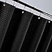 jinchan Waffle Shower Curtain Black Shower Curtain Honeycomb Textured Waffle Weave Shower Curtains for Bathroom Waterproof Fabric Shower Curtain Set with Hooks Modern Hotel Style 70x72 Inch