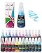 ColorIt Liquid Watercolor Ink Set of 24 Colors - Vibrant, Water-Based Dye Ink Colors, Non-Toxic, 1oz Watercolor Refills for ColorIt Watercolor Brush Pens