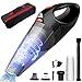 Cordless Handheld Vacuum Cleaner FUJIWAY Rechargeable Car Vacuum Cleaner with LED Light 6500PA Strong Suction Wet & Dry Use Hand Vacuum for Car Home and Office
