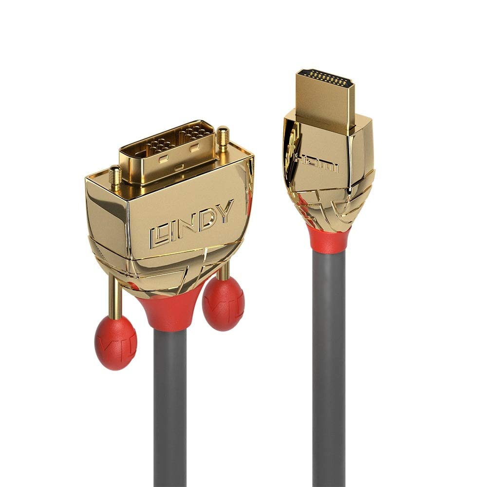 LINDY 0.5m HDMI to DVI-D Cable, Gold Line