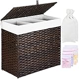 GREENSTELL Laundry Hamper with Lid, 125L Large 3