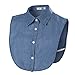 ANZERMIX Women's Detachable Fake Collars Half Shirt Blouse Pack of 3 (Peaked Collar)