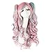 MapofBeauty Lolita 2 Clip Ponytails Long Curly Party Costume Cosplay Wigs