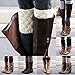 Coromose 2015 Women Knitted Hollow Out Twill Leg Warmers Socks (Winter-White)