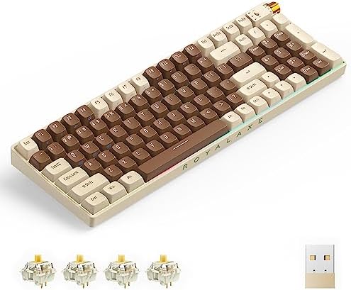 ROYALAXE R100 Wireless Mechanical Keyboard, Gateron G Pro 3.0