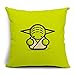 Chicozy Life Cotton Linen Square Cute Star Wars Characters Decorative Pillow Cover Cushon Cover for sofa Pillow Cushion Gift Outdoor Pillowcase 17.7inch