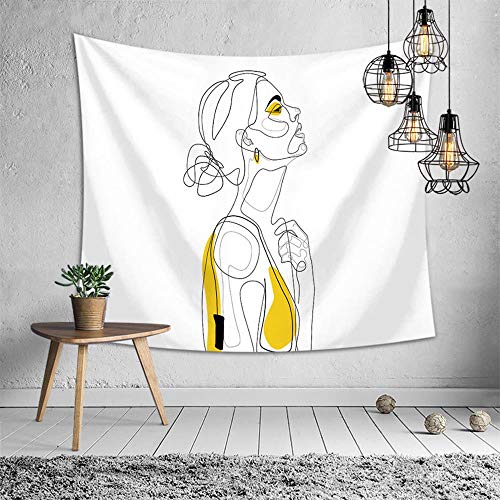 PYHQ Abstract Line Wall Tapestry Hanging Blanket Bedroom Apartment Dorm Home Decoration 60x50inch/150x130cm