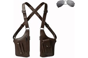 Classic Shoulder Satchel for Men Travel, 2026 Premium Anti-Theft Hidden Underarm Adjustable Double Shoulder Armpit Bag