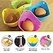 Silicone Egg Poacher Cups – Set of 6 Cooking Perfect Poached Eggs – Microwave or Stovetop Egg Cooker (Random Color)