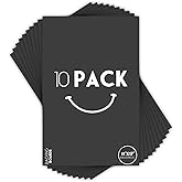 Golden State Art, 10 Pack 11x17 Uncut Photo Mat Matboard, Black Backing Board for Frame, Picture, Print