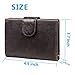 RFID Blocking Leather Wallet for Men- Multi Card W/snap Closure Genuine Oil Wax Leather