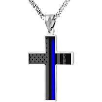 Hei Bai.J Cross Pendant Necklace Thin 