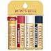 Burt's Bees 100% Natural Moisturizing Lip Balm, Multipack - Original Beeswax, Strawberry, Coconut & Pear and Vanilla Bean with Beeswax & Fruit Extracts - 4 Tubes primary