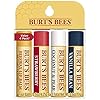 Burts-Bees-Balms-100-Percent-Natural-Gift-Set-Pack-of-4 Burt's Bees Lip Balm Multipack, Lip Balm Set, Beeswax, Strawberry, Coconut & Pear, Vanilla Bean, Best of Burt's, 4x4.25g