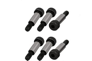 S SYDIEN 6Pcs Alloy Steel Shoulder Bolt #10-24 UNC Thread Shoulder Dia 1/4" Shoulder Length 5/8"
