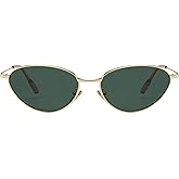 mincl Cat Eye Sunglasses for Women UV400 Metal Frame Brown Sun Glasses Trendy Fashion Style Woman Sunglasses