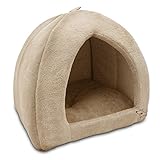 Best Pet Supplies, Inc., Inc, Inc, Coral Fleece Tent for Pets, Tan - X-Large