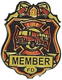 Beistle 66785 4-Pack Fire Chief Badges, 23/4-Inch