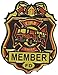 Beistle 66785 4-Pack Fire Chief Badges, 23/4-Inch
