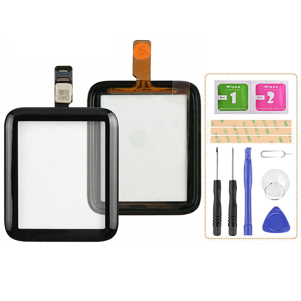 For Apple Watch Series 2 S2 Touch Screen Series 2 Digitizer Sensor A1758 Touchscreen Panel Glass Compatible With Model A1757 Replacement Parts (42MM)