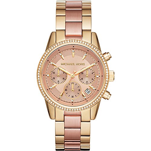 Michael Kors Watches Ritz Two-Tone Chronograph Watch