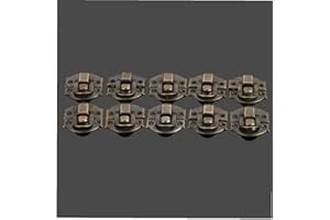 Generico 10 Pieces Antique Snap Fasteners with Iron Closure with Snap Closure for Chest Box Suitcase Buckle Vintage BuckleUse