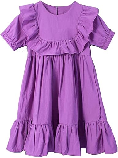purple color dress for baby girl