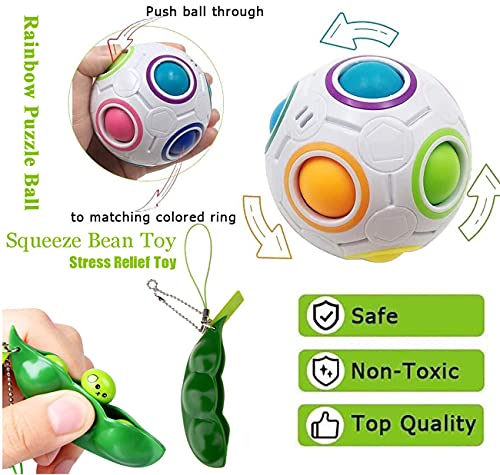 Fidget Sensory Toys Set 37 Pcs Relieves Stress and Anxiety Fidget Toy With Pop Bubble Sensory Fidget and Squeeze Widget for Children Adults Relaxing Therapy, Perfect for ADHD Add Anxiety Autism