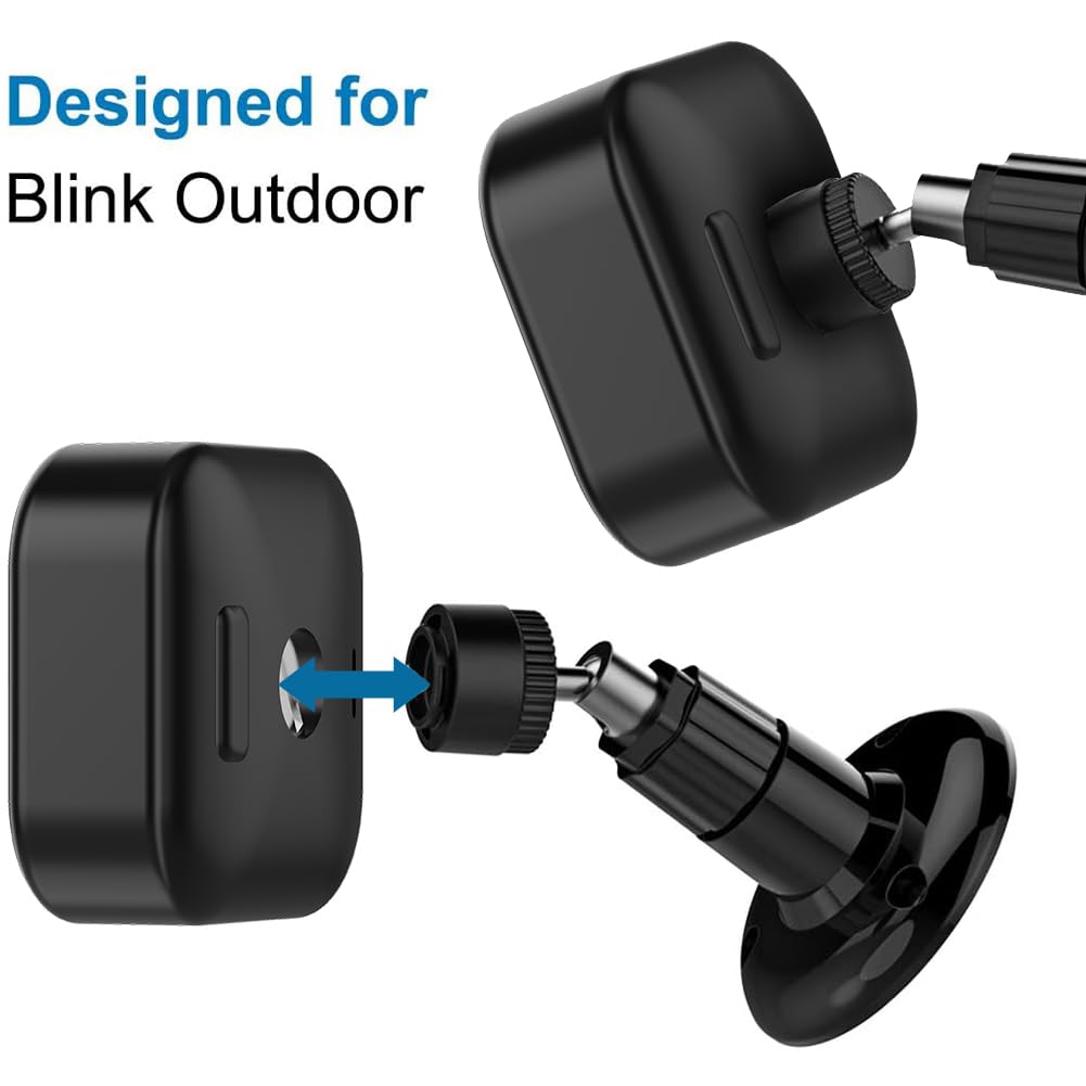 All-New Blink Outdoor Camera Mount,Compatible with Blink 4th and 3rd Gen Outdoor Camera,360 Degree Adjustable Mount with Blink Sync Module 2 Outlet Mount for Blink Camera System (Black,3Pack)