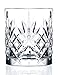 Lorren Home Trends Crystal Melodia Collection Double Old Fashioned Glass Set
