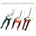 KeShi Pruner Shears Garden Cutter Clippers, Stainless Steel Sharp Pruner Secateurs, Professional Bypass Pruning Hand Tools Scissors Kit 3 PCSthumb 2