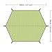 YUEDGE Portable Waterproof Tarps Rain Fly 10×13 Ft Hammock Tent Tarp Rain Tarps Shelter Sunshade with Rope and Stakes for Hiking, Backpacking & Travel