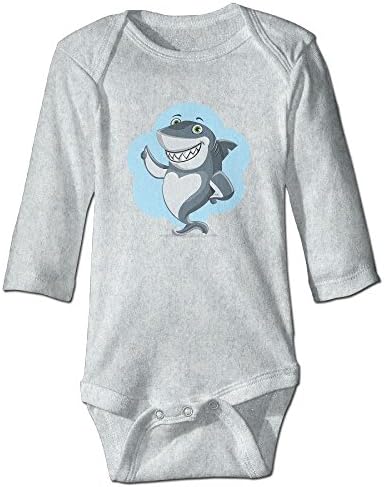 NJ Mako Shark Largest Shark Isurus Oxyrinchus Long Sleeve Baby Onesies Boys Girls Baby Bodysuits Gift 18 Months