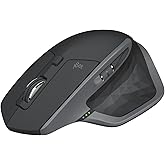 Logitech MX Master 2S Wireless Mouse - Hyper-Fast Scrolling, Ergonomic, Rechargeable, Control 3 Computers, Graphite