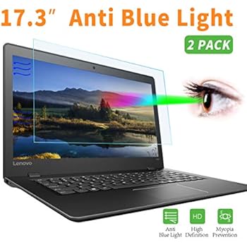 2-Pack 17.3 Inch Lapotp Anti Blue Light Screen Portector, Eye Protection Blue Light Blocking Anti Glare Screen Filter for 17.3