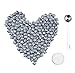 Aokbean European Retro Sealing Wax Beads Set 70 Grams Star Shape Sealing Wax Beads with Tea Light,Antique Bronze Color Engraved Wax Seal and Melting Spoon (Silver)