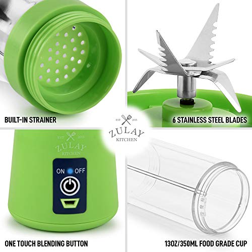 Zulay Portable Blender For Shakes And Smoothies USB Rechargeable