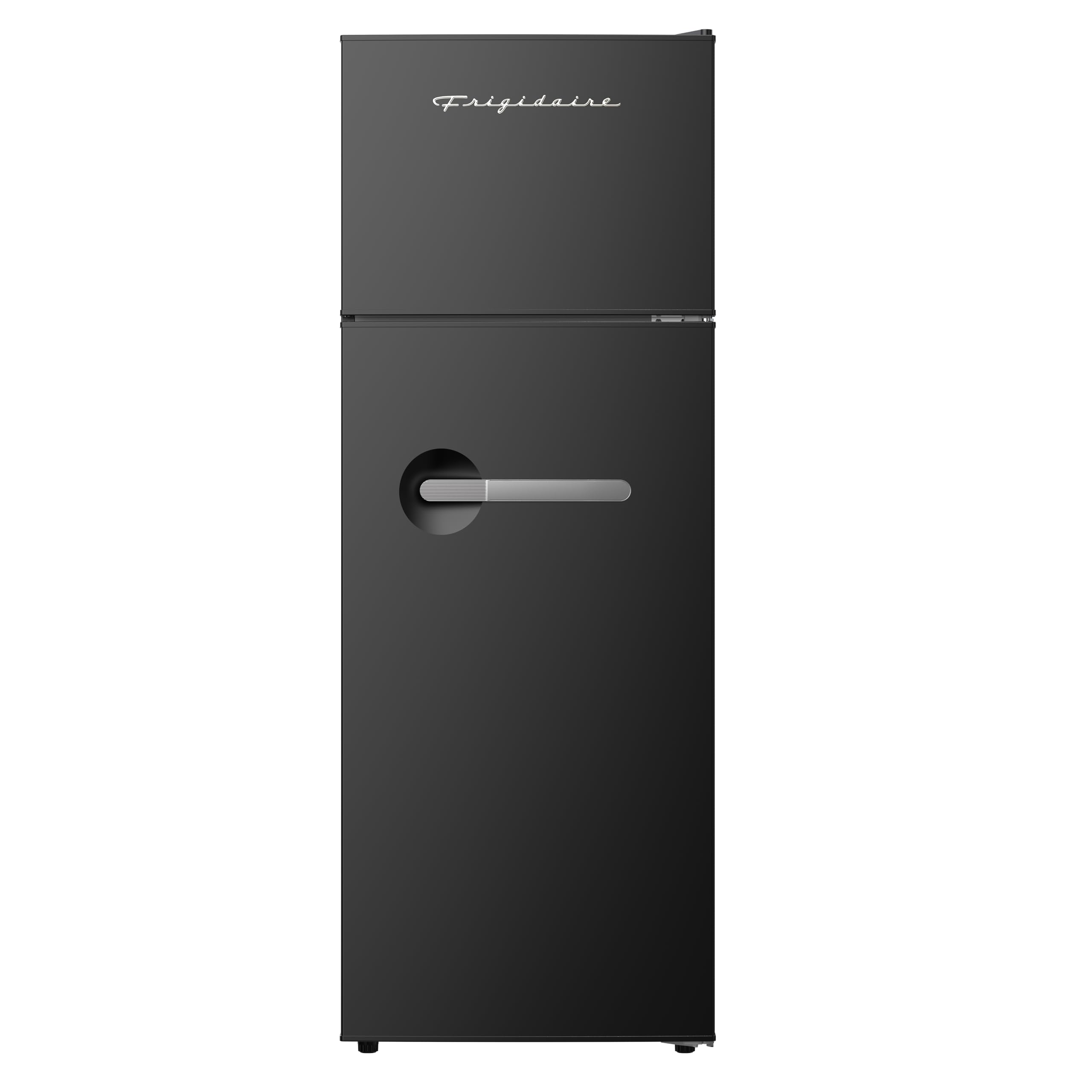 Photo 1 of Frigidaire Retro Apartment Size Refrigerator with Top Freezer - 2 Door Fridge with 7.5 Cu Ft of Storage Capacity, Adjustable Spill-Proof Shelves, Door & Crisper Bins, Black