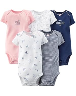 Pink Puppy 5 Pack Bodysuits Newborn