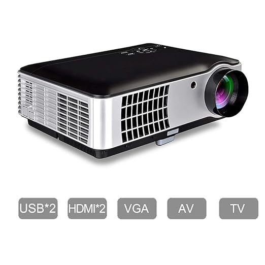 Proyector de Video HD 1080P con Pantalla portátil de 200