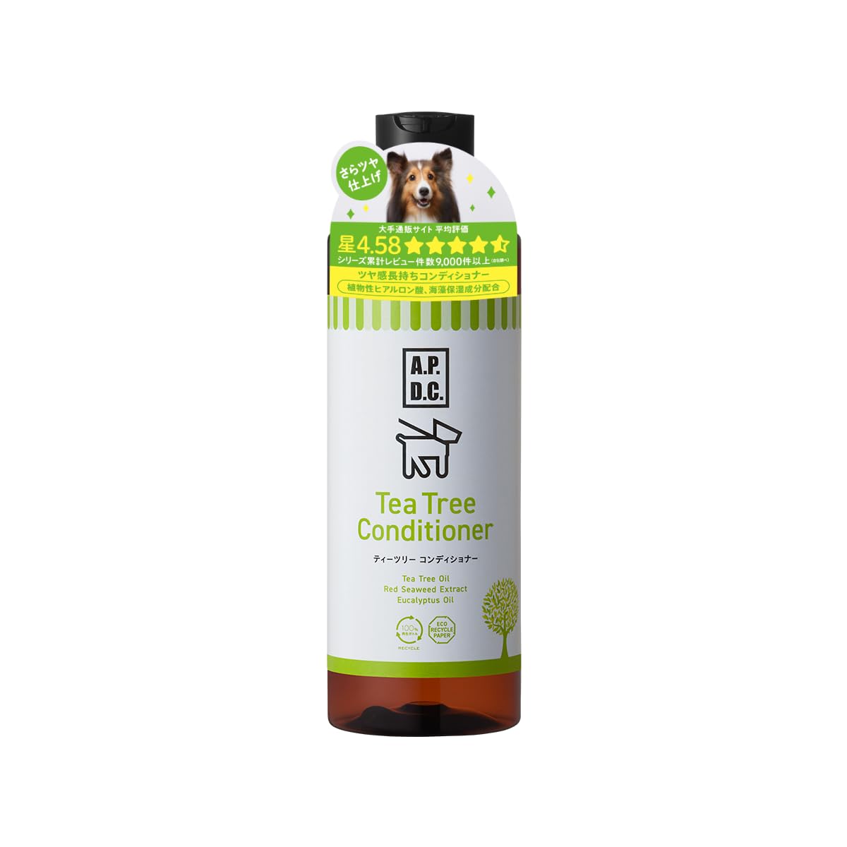 A.P.D.C. ティーツリー コンディショナー 250mL 全犬種対応 ニオイもどり抑制 保湿 さらツヤ 仕上がり ナチュラル成分配合 トリマー推奨品 ハーブ ティーツリーの香り 犬用 ペット リンス トリートメント たかくら新産業商品画像