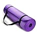 IFLYING High Density Anti-Tear Exercise Yoga Mat with Carrying Strap, Purple