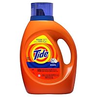 Tide Laundry Detergent Liquid, Original Scent, HE Turbo Clean, 100 oz, 64 Loads