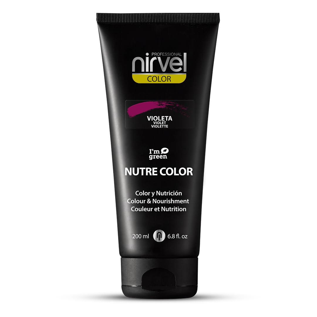 Nirvel NUTRE COLOR Violet 200 mL professional mask - temporary coloring - nutrition and brightness