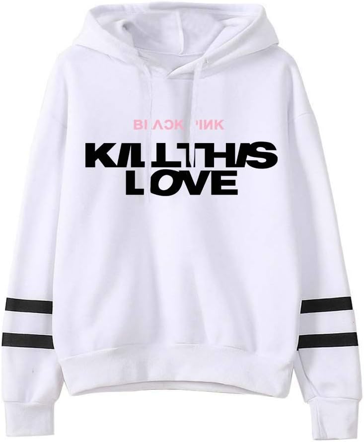 paloli Kpop Blackpink Hoodie Kill This Love Sweatshirt Lisa Rose Jisoo Jennie Pollover Tops