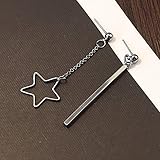 A&C Fashion Korean Version Alloy Asymmetry Geometric Shapes Earrings for Women. Unique Handmade Earrings Jewelry for Girl. (Silver Color)