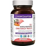 New Chapter Multivitamin for Women 50 plus - Every Woman's One Daily 55+ with Fermented Probiotics + Whole Foods + Astaxanthin + Vitamin D3 + B Vitamins + Organic Non-GMO Ingredients - 72 ct