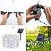 Weepong Solar String Lights, Outdoor String Lights with 100 LEDs 33 Foot Silver Copper Wire 8 Mode Waterproof Solar Starry Lights for Wedding Garden Home Party Patio Lawn Trees (Cold White 2 Pack)