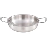 Tomotato Korean Ramen Pot, Stainless Steel Ramen Cooking Pot with Handles | 7.9 inch, Double Handles, Small Stockpots, Fast Heating Noodle Pot, for Soup, Noodle, Pasta, Dishwasher Safe