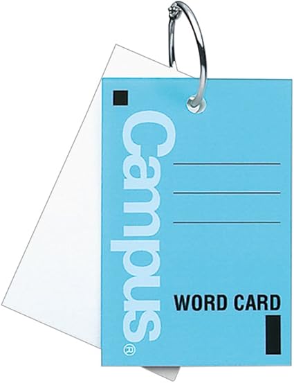 Amazon Co Jp Kokuyo Campus Word Card Ring Booklet Size Large 40 Count Blue Tan 104b Office Products